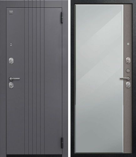 Центурион SEZAM А-12/1 Черный муар+Кашемир графит-Софт ясень грей (зеркало)