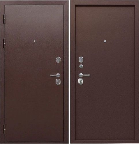 Металлическая дверь ТАЙГА 9 см медный антик металл/металл Металлическая дверь ТАЙГА 9 см медный антик металл/металл