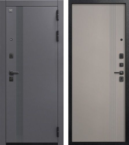 Центурион В-17 Чёрный муар+МДФ Кашемир графит - Кашемир грей