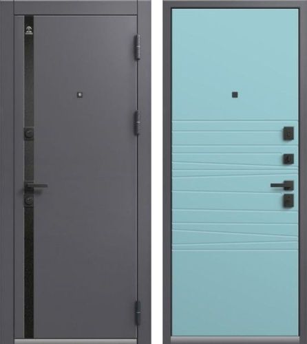 Центурион LUX-5 Антрацит муар+МДФ Кашемир графит-Кашемир аква