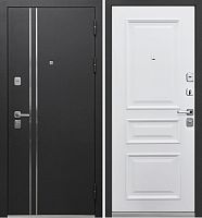 Люксор 2мм  Букле антрацит - Велюр белый софт с багетом