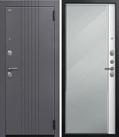 Центурион SEZAM А-12/1 Черный муар+Кашемир графит-Софт ясень белый (зеркало)